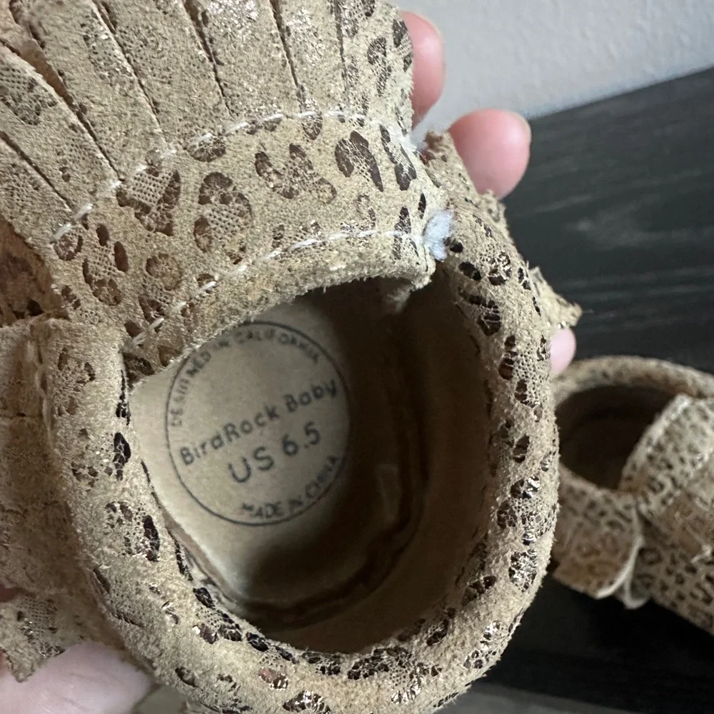 BirdRock Baby Moccasins Leopard Print